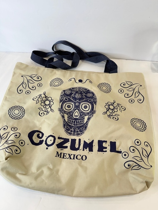 Unbranded Handbags - Cozumel Mexico Tote Bag Sugar Skull Beach Travel Zip Shopper Large